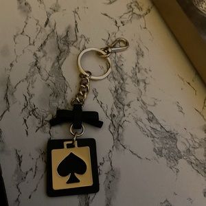 Kate spade purse, charm, key chain